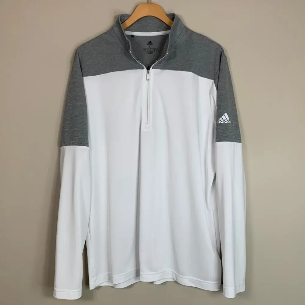 adidas White and Gray Men's Shirt - Picture 1 of 9